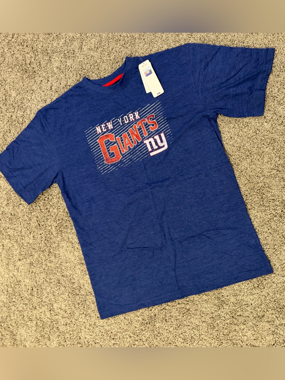 NWT Men’s NFL Royal Blue New York Giants Short Sleeve Tee, size XL tall
